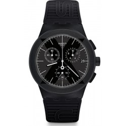 Swatch Men's Watch Chrono Plastic X-District Black SUSB413