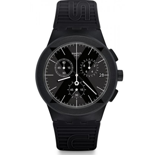 Comprar Reloj Swatch Hombre Chrono Plastic X-District Black SUSB413