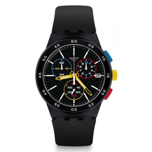 Montre Swatch Unisex Chrono Plastic Black-One SUSB416 Acheter Montre Swatch Unisex Chrono Plastic Black-One SUSB416