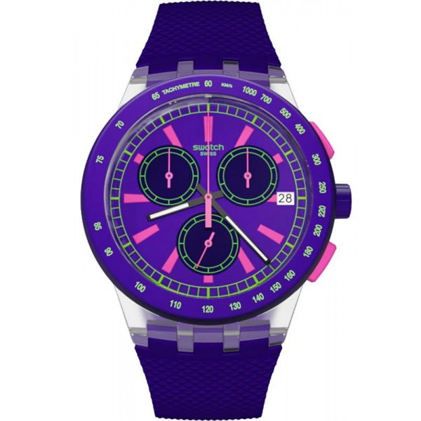 Comprare Orologio Swatch Unisex Chrono Plastic Purp-Lol SUSK400
