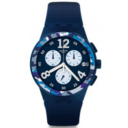 Swatch Men's Watch Chrono Plastic Camoblu SUSN414