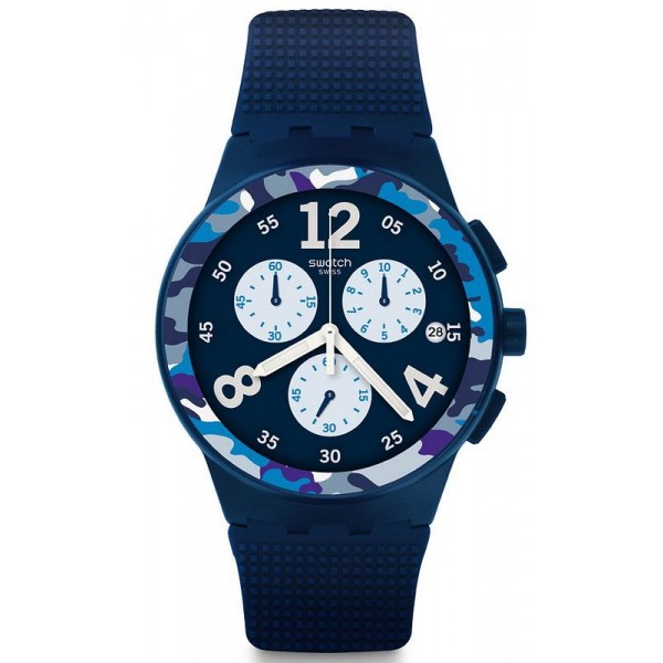 Montre Swatch Homme Chrono Plastic Camoblu SUSN414 Acheter Montre Swatch Homme Chrono Plastic Camoblu SUSN414