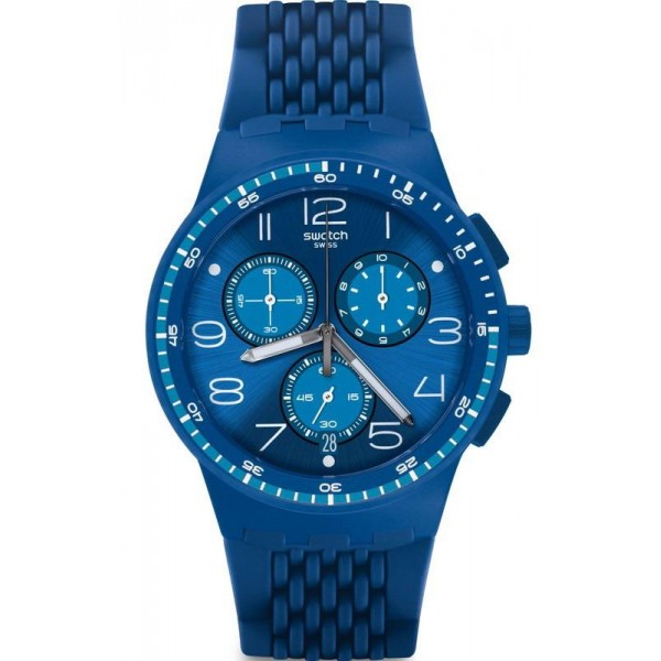 Comprare Orologio Swatch Unisex Chrono Plastic Triple Blu SUSN415