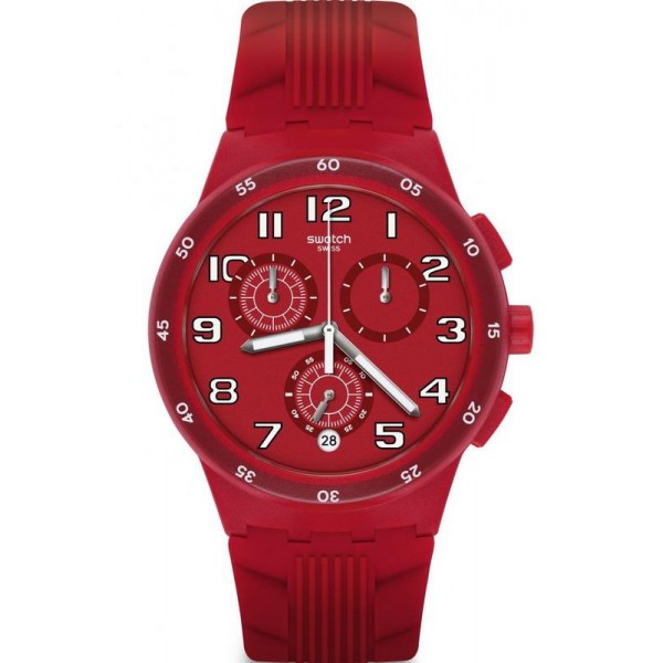 Montre Swatch Unisex Chrono Plastic Red Step SUSR404 Acheter Montre Swatch Unisex Chrono Plastic Red Step SUSR404