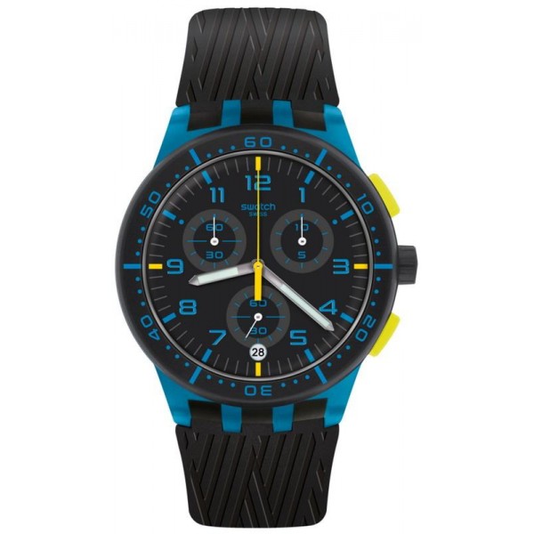 Swatch Unisexuhr Chrono Plastic Blue Tire SUSS402 Swatch Unisexuhr Chrono Plastic Blue Tire SUSS402 kaufen