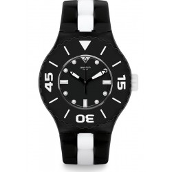 Buy Swatch Men's Watch Scuba Libre B&W Deep SUUB102