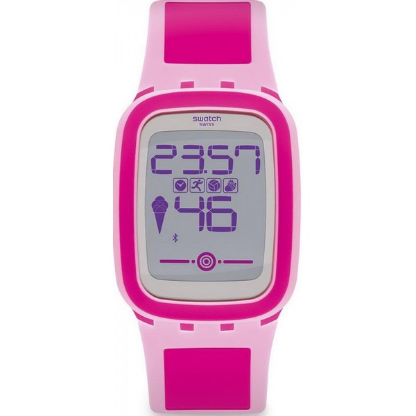 Kaufen Sie Swatch Damenuhr Digital Touch Zero One Pinkzero SUVP100