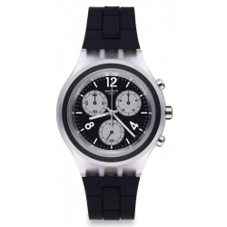 Buy Swatch Men's Watch Irony Diaphane Eleblack SVCK1004 Chronograph
