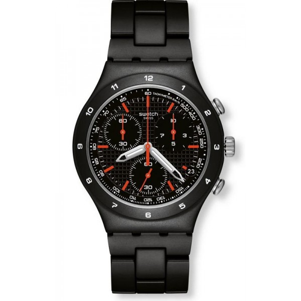 Swatch Men's Watch Irony Chrono Black Coat YCB4019AG Buy Swatch Men's Watch Irony Chrono Black Coat YCB4019AG