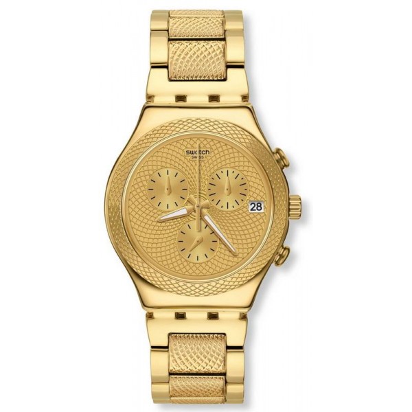 Buy Swatch Unisex Watch Irony Chrono Goldy Full YCG420G