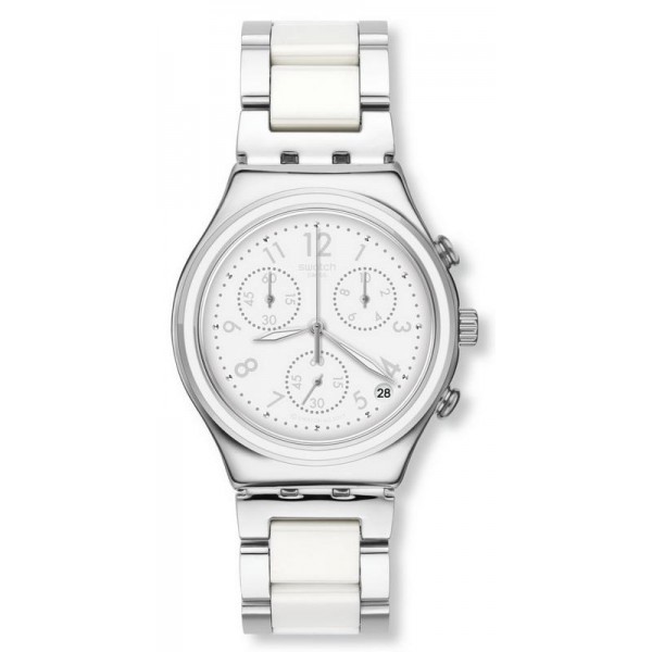 Kaufen Sie Swatch Damenuhr Irony Chrono Snow Dream YCS603G
