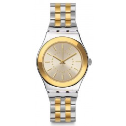 Montre Swatch Femme Irony Medium Goldensilver YLS207G