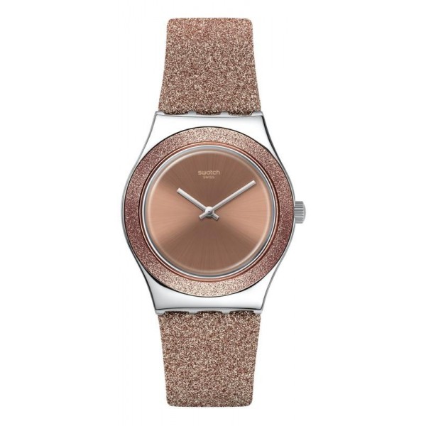 Swatch Womens Watch Irony Medium Rose Sparkle YLS220 Buy Swatch Womens Watch Irony Medium Rose Sparkle YLS220