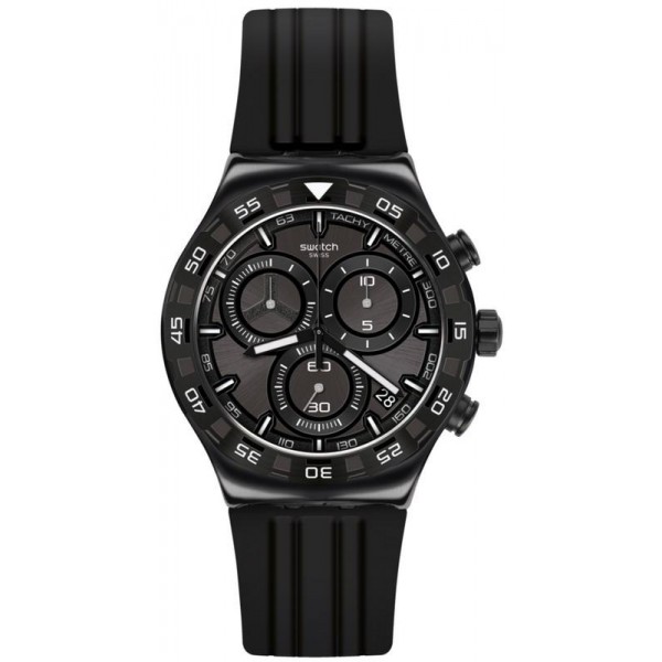 Buy Swatch Mens Watch Irony Chrono Teckno Black YVB409