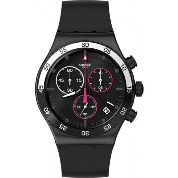 Buy Swatch Mens Watch Irony Chrono Magenta At Night YVB413