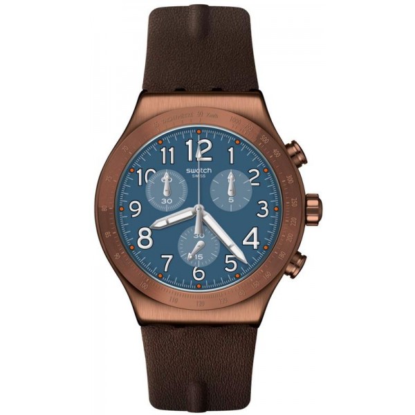 Buy Swatch Mens Watch Irony Chrono Back To Copper YVC100