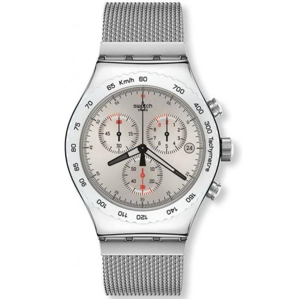 Swatch Men's Watch Irony Chrono Silverish YVS405G Buy Swatch Men's Watch Irony Chrono Silverish YVS405G