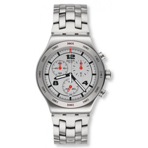 Swatch Unisex Watch Irony Chrono Silver Again YVS447G Buy Swatch Unisex Watch Irony Chrono Silver Again YVS447G