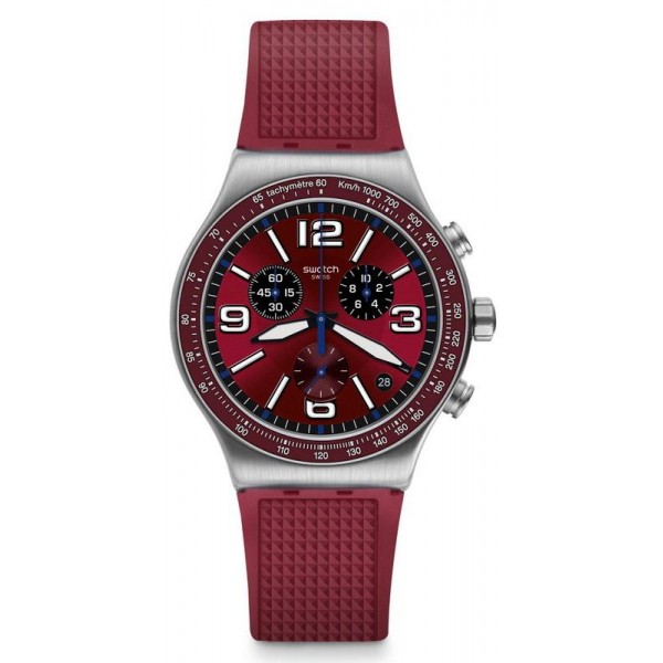 Comprar Reloj Swatch Unisex Irony Chrono Wine Grid YVS464