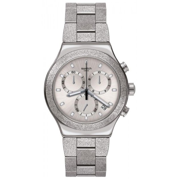 Buy Swatch Unisex Watch Irony Chrono Silver Explosion YVS472G