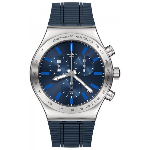 Buy Swatch Mens Watch Irony Chrono Electric Blue YVS478