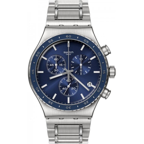 Buy Swatch Mens Watch Irony Chrono Cobalt Lagoon YVS496G