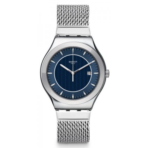 Buy Swatch Men's Watch Irony Big Classic Blue Icone YWS449M