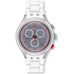 Swatch Men's Watch Irony Xlite White Attack YYS4019AG Chronograph